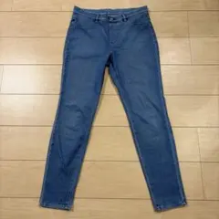 ユニクロ ウルトラストレッチデニム　レギンスパンツ スキニー ブルー XL