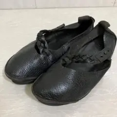 trippen トリッペン　フラットシューズ　レザー　ストラップ　黒のサムネイル