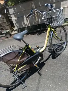 No 0611) Panasonic 電動自転車 26インチ イエロー - メルカリ