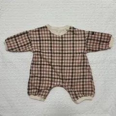 MAKE YOUR DAY ロンパース チェック 70cm