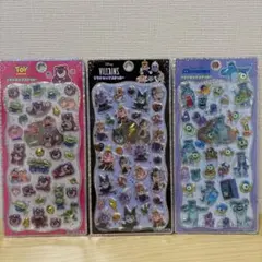 ディズニー プチドロップステッカー ロッツオ ヴィランズ モンスターズインク3枚