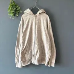 エイチアンドエム［160］上品カジュアル◎あたたか裏起毛◎ジップアップパーカー