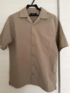 nano universe ベージュ 半袖シャツ