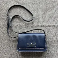 kate spade ネイビー ショルダーバッグ