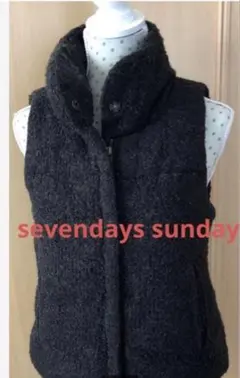 sevendays sunday ブークレ中綿べストのサムネイル