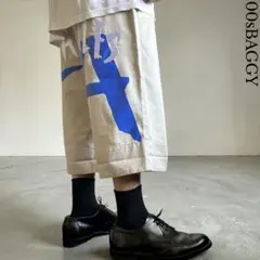 極太 00s 美品 D.O.P バギーショートパンツ 豪華刺繍 HIPHOPのサムネイル