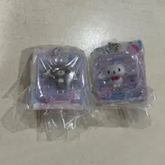 サンリオキャラクターズ　パッケージミニチュアコレクション　くろうさ　しろうさ