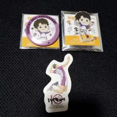 ハイキュー 10th たすっこ 缶バッジ アクブロ 特典 ステッカー 牛島