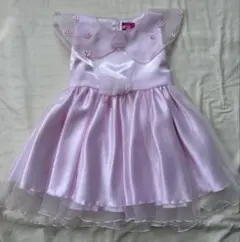 ピンク フラワー刺繍 フォーマルドレス ワンピース　結婚式　発表会　110㎝程度