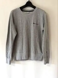 Champion グレー クルーネック　スウェットシャツ Women's L