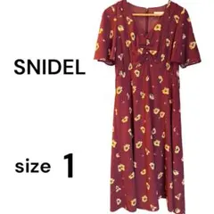SNIDEL ワンピース ボルドー サイズ1のサムネイル