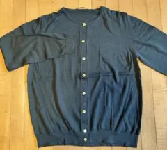 由香里様限定　Aquascutum ネイビー 長袖カーディガンのサムネイル