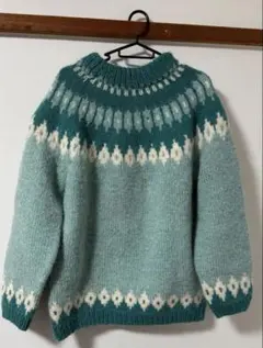 ノルディックセーター ウール100% vintageノーブランド