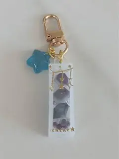 Ｋ*Ｍ様 琥珀糖レジンキーホルダー