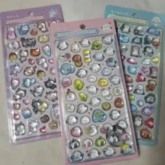 正規品 ボンボンドロップシール ばーど あくありうむ きゃっと 3点セット