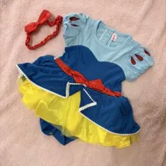 新品 2点セット80 白雪姫 ロンパース 女の子 赤ちゃん コスプレ ハロウィン