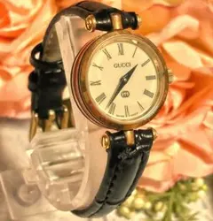 稼動　GUCCI　グッチ　レディース腕時計　ローマン　ヴィンテージ　ベルト新品のサムネイル
