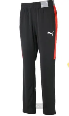 PUMA ジャージパンツ ブラック/レッド　新品