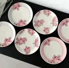 新品】LAURA ASHLEY アンジェリカ ケーキ皿 4枚セット 専用箱付き