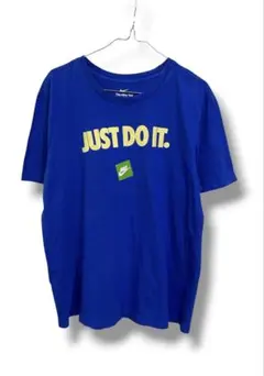 NEW425☆USA古着ヴィンテージNikeナイキ　ブルーTシャツ メンズMのサムネイル