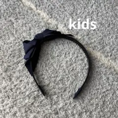 kidsリボン付きカチューシャ紺