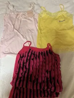 新品　リズリサLIZ LISA キャミソール　ピンク　バナナチップス　３点