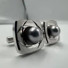【ほぼ未使用】真珠 パール 7mm カフス
