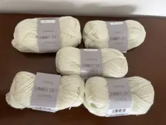 毛糸５玉★SHIMMER SOFT　シマーソフト★ホワイト白a