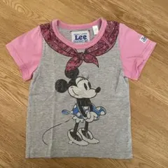 ミニー 半袖 Tシャツ Lee リー プリントTシャツ キッズ グレー 100のサムネイル