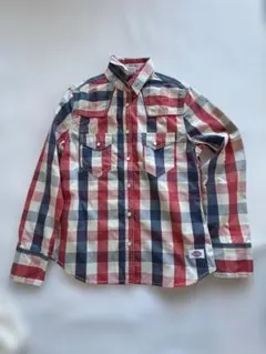 00s Dickies ディッキーズ チェックシャツ 赤 M y2kのサムネイル