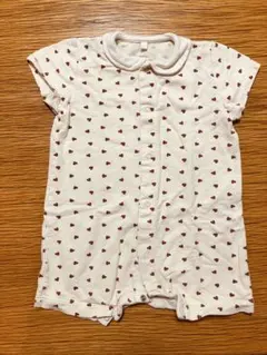 プチバトー　 ハート柄ロンパース　6m 67cm