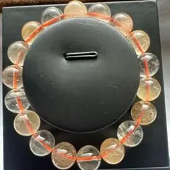 お買い得　オレンジラビットヘア　サゲニティッククォーツ　天然石　パワーストーン