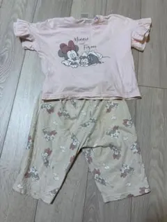 リトシー　ミニーちゃん　半袖　パジャマ　半袖パジャマ　100 ピンクのサムネイル