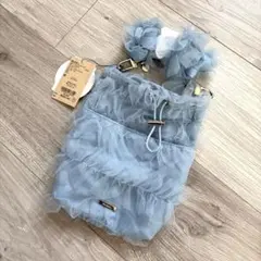 niko and... チュール 巾着 ショルダーバッグ ブルー　新品　タグ付きのサムネイル