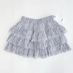美品✨SNIDEL プリーツスカショーパン ラッフル リボン アイボリー 1 美品✨SNIDEL プリーツスカショーパン ラッフル リボン アイボリー 1