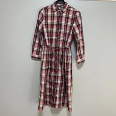 TOUJOURS トゥジュー パオデロ チェック シャツワンピースのサムネイル