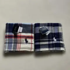 ラルフローレン☆ガーゼタオルハンカチ2枚セット