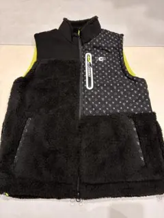 NO COMMENT PARIS ノーコメントパリ　ボア切替ベスト　黒色　M