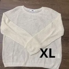 UNIQLOメッシュクールネックセーター長袖