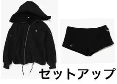 theredthread リングアシメントリーフーディ トップス アウター