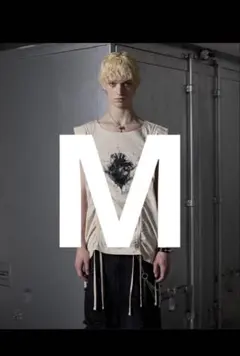 GRANCY〉シャーリングデザイン ノースリーブTシャツ（リメイク