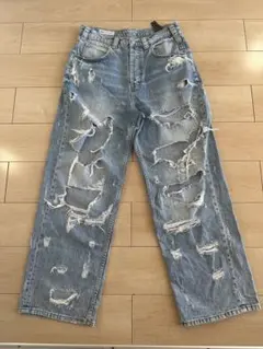 大人気‼️ ZARA ザラ ダメージデニム バギーデニム