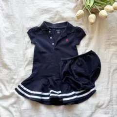 【Ralph Lauren】ポロシャツワンピース（ネイビー）　ベビー