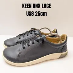 KEEN KNX LACE キーン レザースニーカー 25cm ブラックのサムネイル
