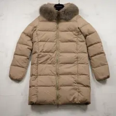 カツオ様専DUVETICA ダウンコート フォックスファー ベージュ 40 L