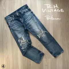 【R.H.VINTAGE】CRASH LOOSE DENIM PT / 24 ④のサムネイル