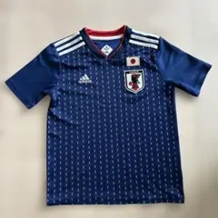 adidas 日本代表 シャツ 青色ストライプ 160サイズ - メルカリ