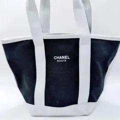 CHANEL シャネル BEAUTE ミニトートバッグ ブラック ホワイト