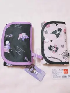 サンリオキャラクターズ エコバッグ 2個セット　ピンク　ブラック　クロミ