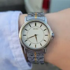 美品SEIKO コンビ 腕時計 シルバー/ゴールド 7N01-6J50